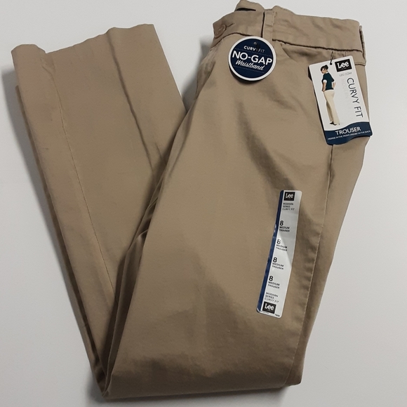 Lee Pants - NWT Lee Carmel Colored Curvy Fit Trousers